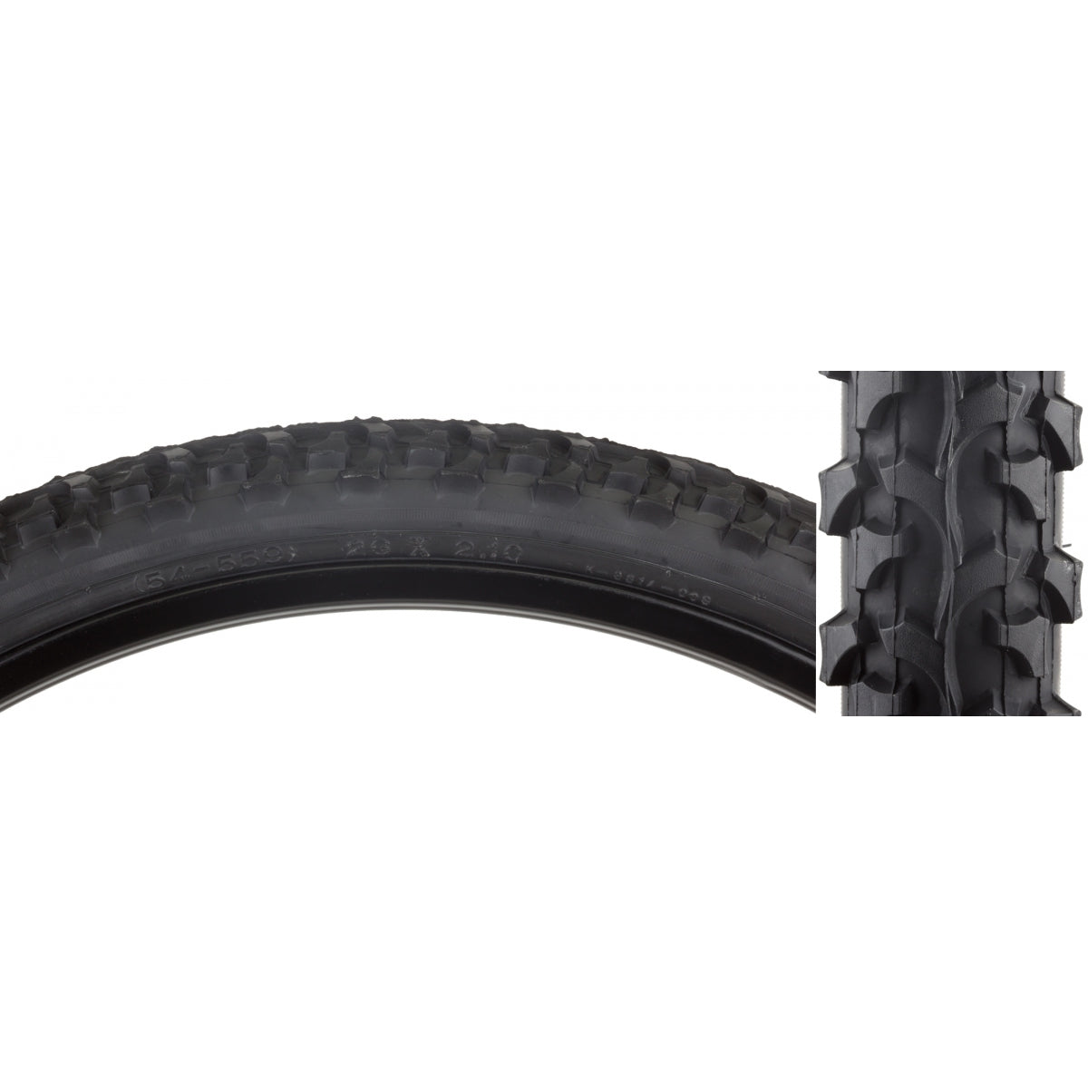 SUNLITE TIRE SUNLT 26x2.1 BK/BK ALPHA BITE K831 WIRE - SUNLITE