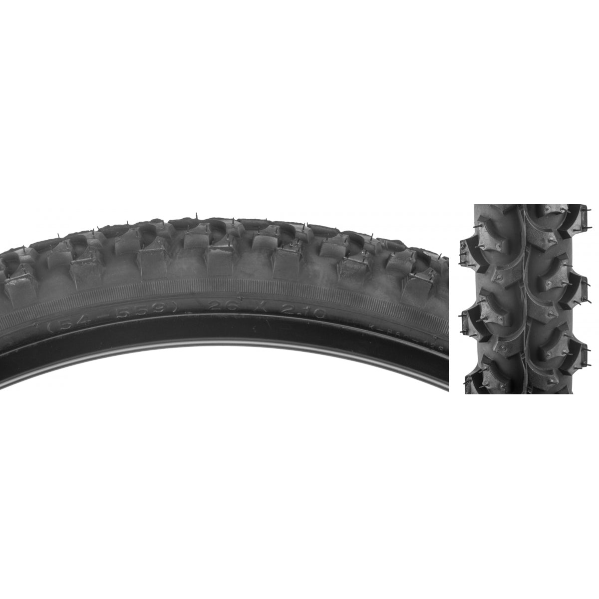 SUNLITE TIRE SUNLT 26x2.1 BK/BK ATB K850 WIRE - SUNLITE