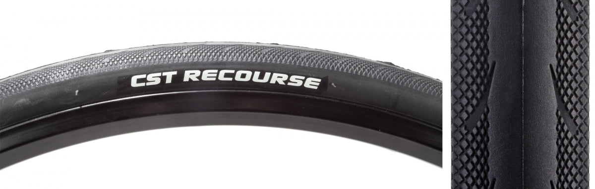CST PREMIUM TIRE CSTP RECOURSE 700x28 BK WIRE - CST PREMIUM