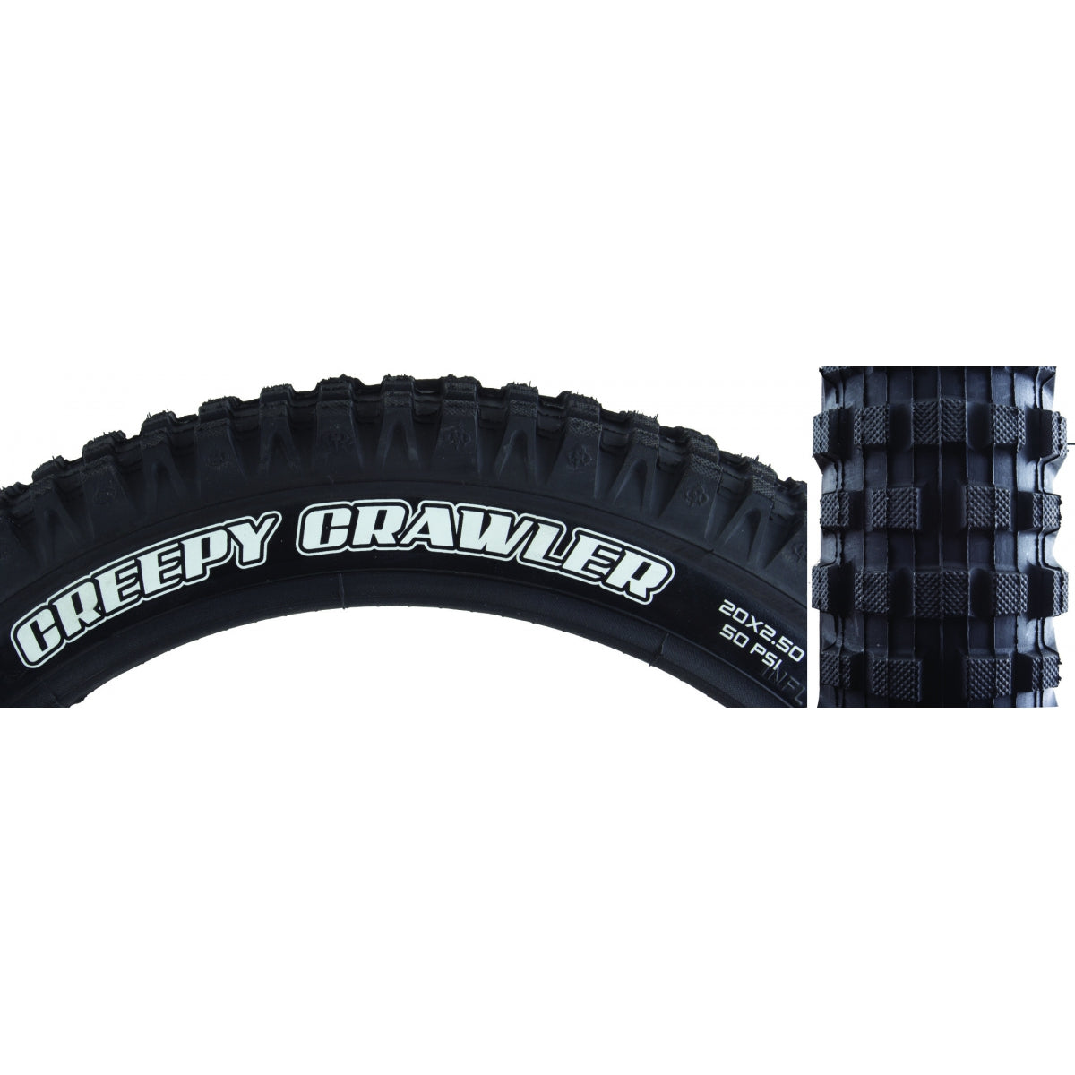 MAXXIS TIRE MAX CREEPYCRAWLER R (ISO 387) 20x2.5 BK WIRE 25 SC/ST - MAXXIS