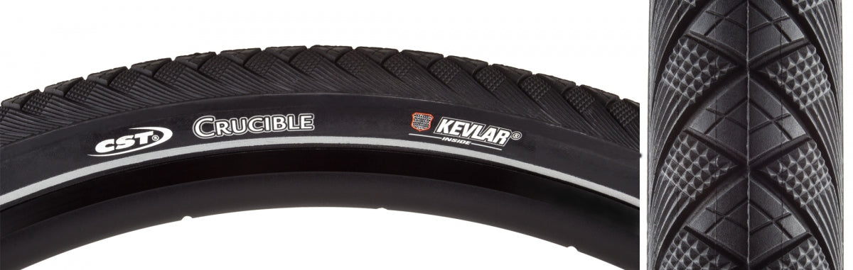 CST PREMIUM TIRE CSTP CRUCIBLE 700x42 BK/BK WIRE SC/KI - CST PREMIUM