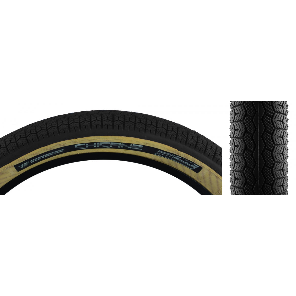 SE BIKES TIRE SE BIKES CHICANE 26x3.5 BK/TAN WIRE/72 - SE BIKES