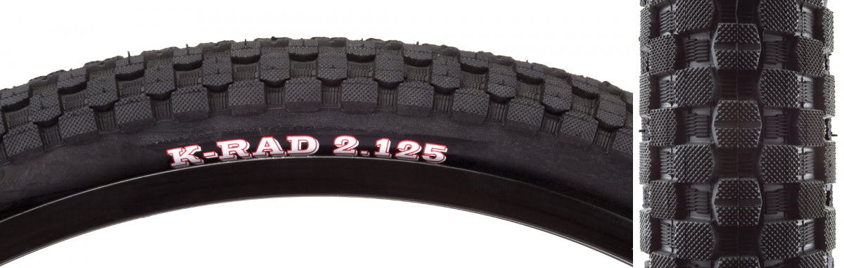 KENDA TIRE KEN K-RAD SPORT 24x2.125 BK/BK SRC/60 WIRE 65psi - KENDA