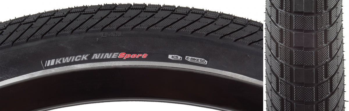 KENDA TIRE KEN KWICK NINE SPORT 29x2.2 BK/BK/REF SRC/KS/60 WIRE 50psi E50 - KENDA