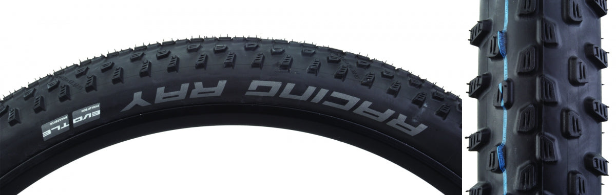 SCHWALBE TIRE SWB RACING RAY 29x2.25 PERF TWIN BK/BSK ADDIX TLR FOLD - SCHWALBE