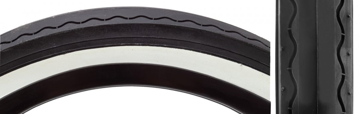 SUNLITE TIRE SUNLT 20x2.125 BK/WH SLICK 841 WIRE - SUNLITE