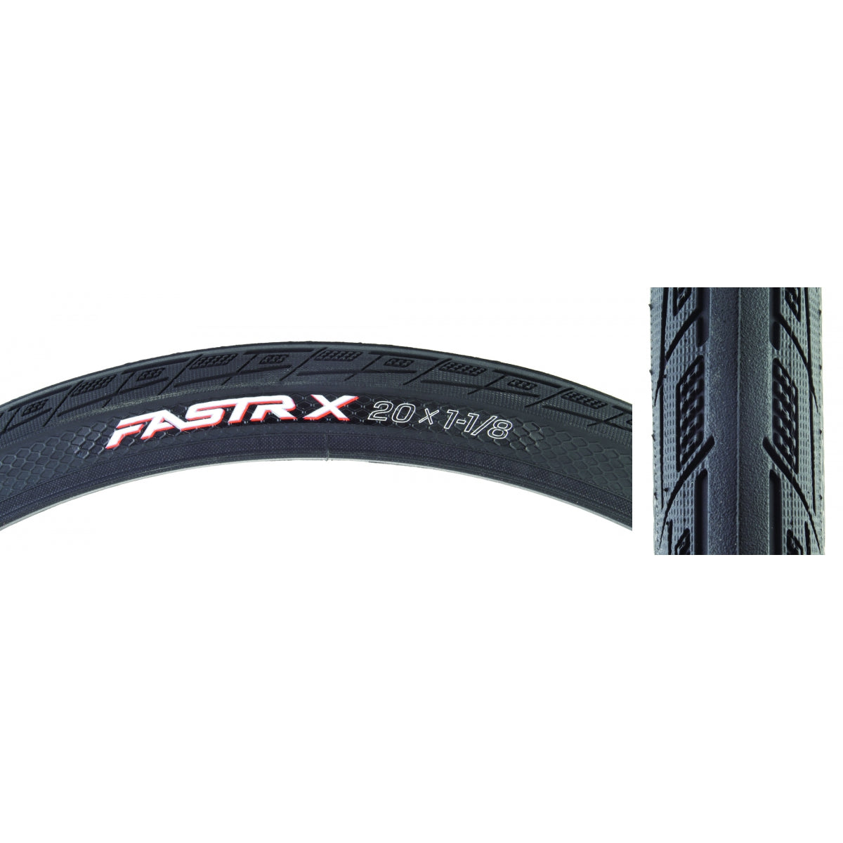 TIOGA TIRE TIOGA FASTR X 20x1-1/8 WIRE BK - TIOGA