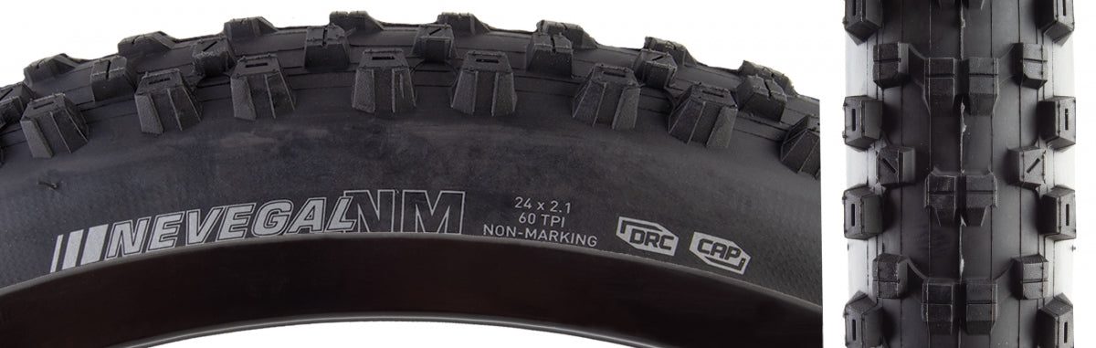 KENDA TIRE KEN NEVEGAL 24x2.1 BK/BK WIRE 54-540 110psi K1010 - KENDA