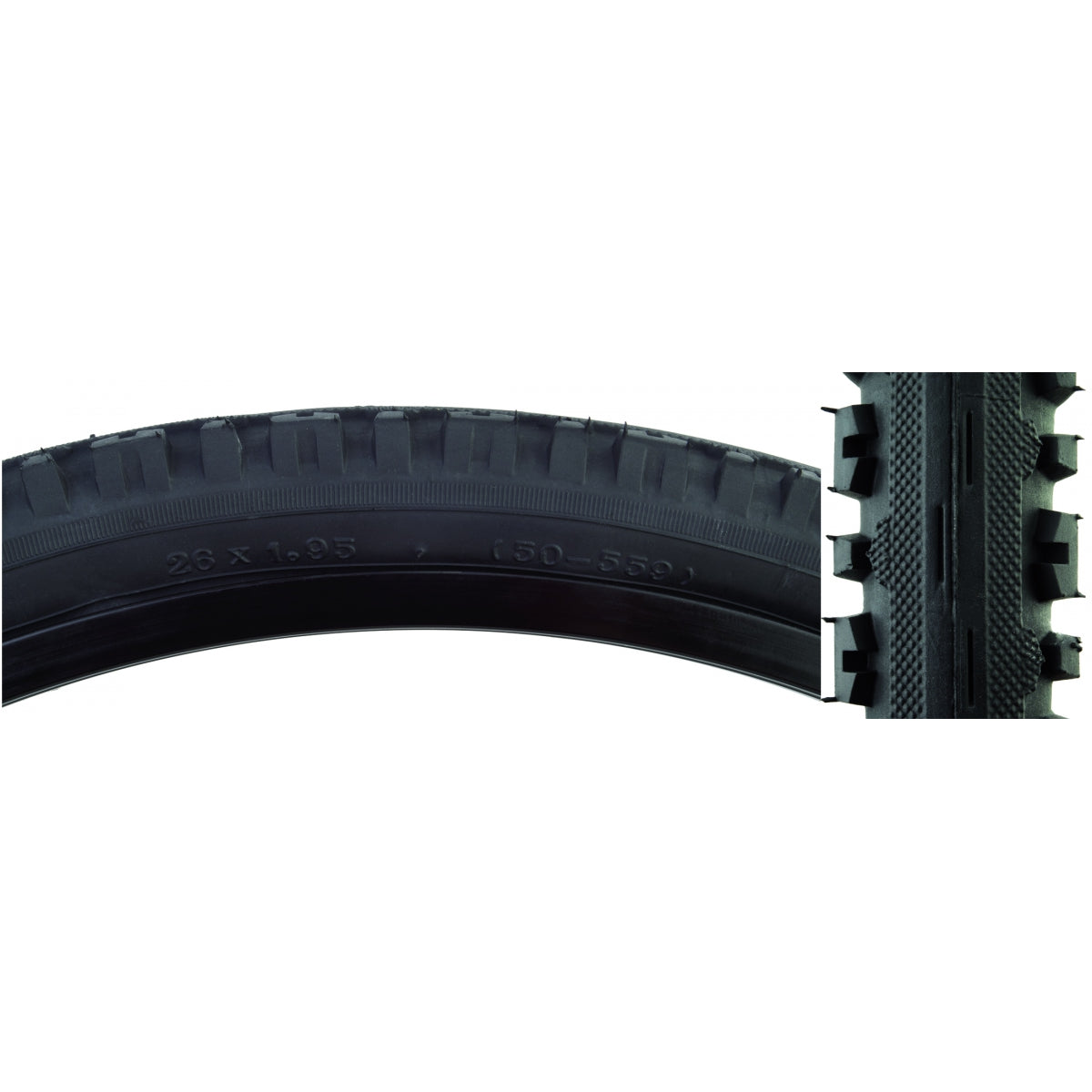 SUNLITE TIRE SUNLT 26x1.95 BK/BK KROSSPLUS V200 FOLD-CB/30 65psi - SUNLITE