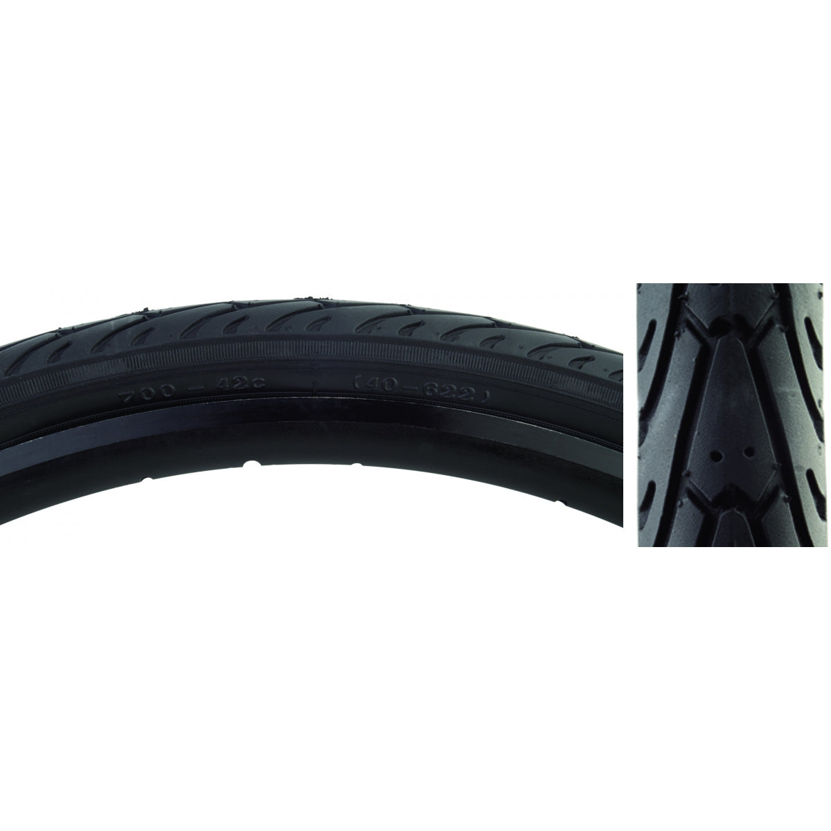 SUNLITE TIRE SUNLT 700x42 BK/BK CITY SLICK II FOLD-CB/30 - SUNLITE