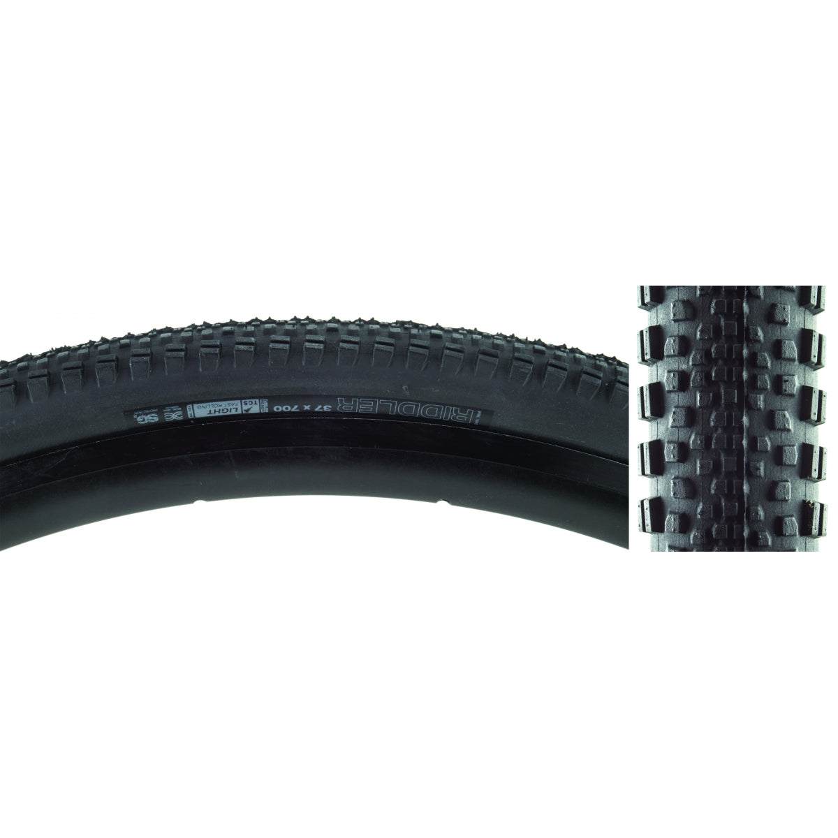 WTB TIRE WTB RIDDLER 700x37 BK/BK TCS LIGHT FR/DUAL DNA/SG2 FOLD - WTB