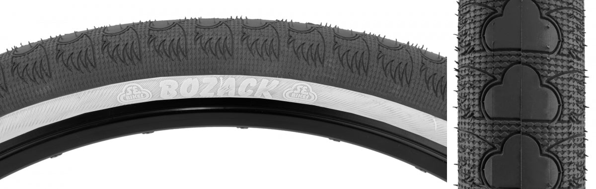 SE BIKES TIRE SE BIKES SE BOZACK 26x2.4 BK/WH WIRE/27/MPC - SE BIKES