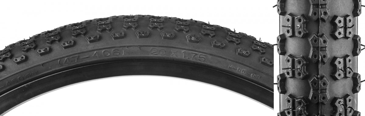 SUNLITE TIRE SUNLT 20x1-3/8 BK/BK MX3 C714 - SUNLITE