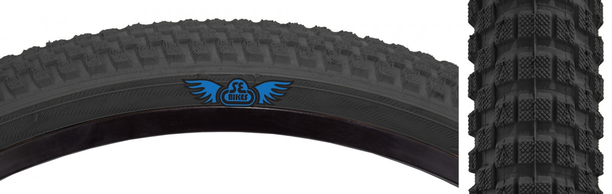 SE BIKES TIRE SE BIKES CUB 26x2.0 BK/BK WIRE/27/MPC - SE BIKES