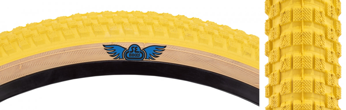 SE BIKES TIRE SE BIKES CUB 26x2.0 YL/SK WIRE/27/MPC - SE BIKES