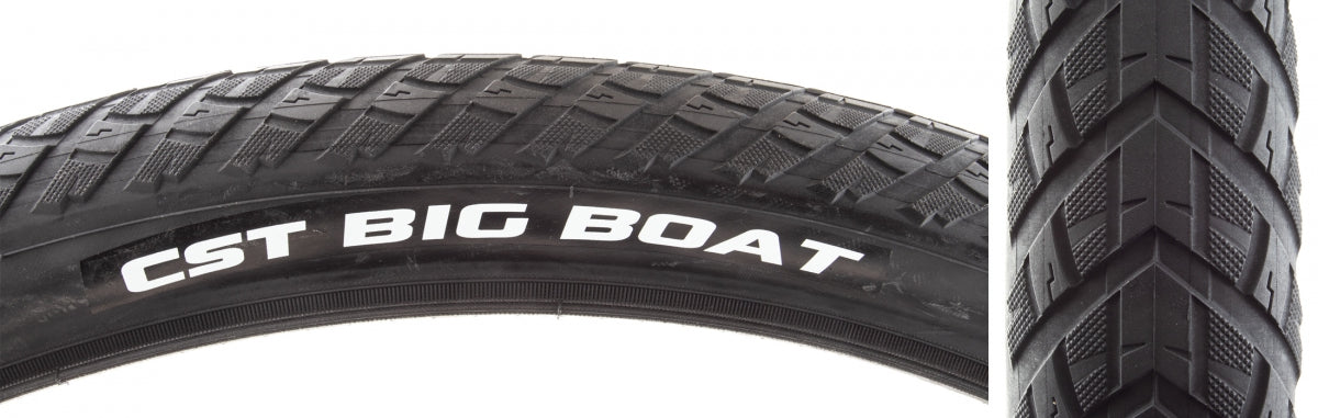 CST PREMIUM TIRE CSTP BIG BOAT 26x2.4 BK/BK WIRE 2L - CST PREMIUM
