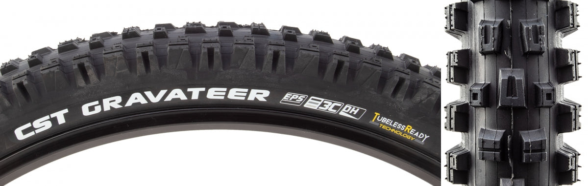 CST PREMIUM TIRE CSTP GRAVATEER 27.5x2.5 BK/BK FOLD3C/TLR/DH - CST PREMIUM