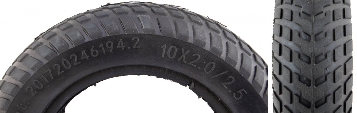 SUNLITE TIRE SUNLT UTILIT 10x2 SOLID FLATFREE BK WIRE - SUNLITE