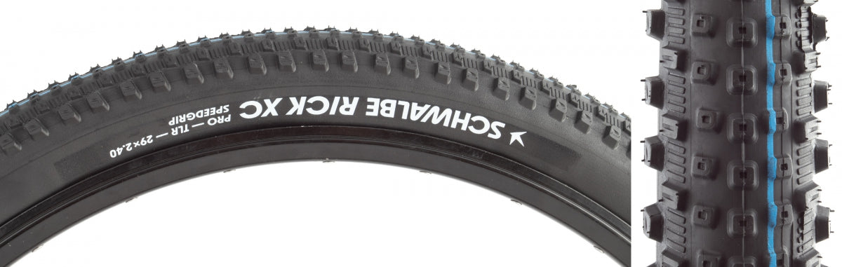 SCHWALBE TIRE SWB RICK XC 29x2.4 EVO BK/BK ADDIX SPEED TLR E25 FOLD - SCHWALBE