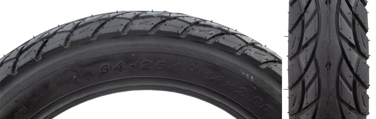 SUNLITE TIRE SUNLT SCOOTER 14x2.5 BK/BK K1087 - SUNLITE