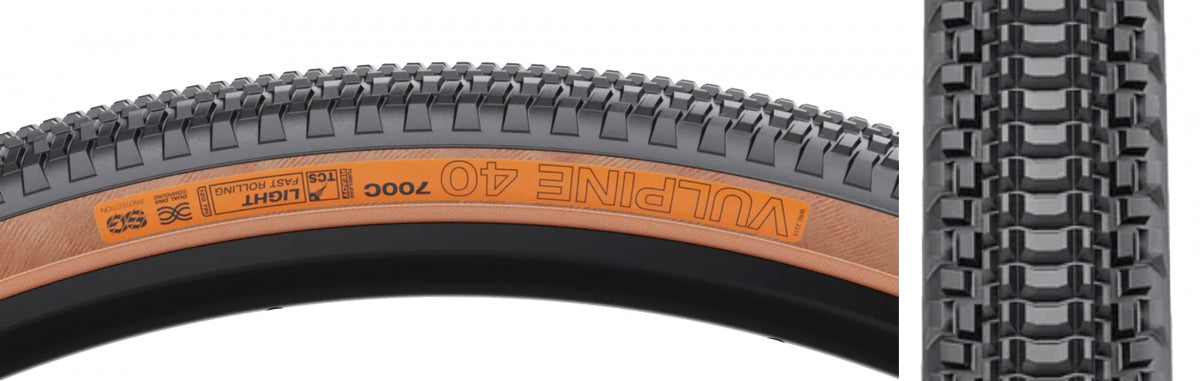 WTB TIRE WTB VULPINE 700x40 BK/TAN LIGHT FR TCS/120/DUAL-DNA/SG FOLD - WTB
