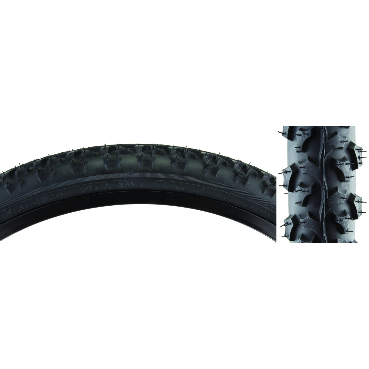 SUNLITE TIRE SUNLT 26x1.95 BK/BK ALPHABITE K831/K850 WIRE - SUNLITE