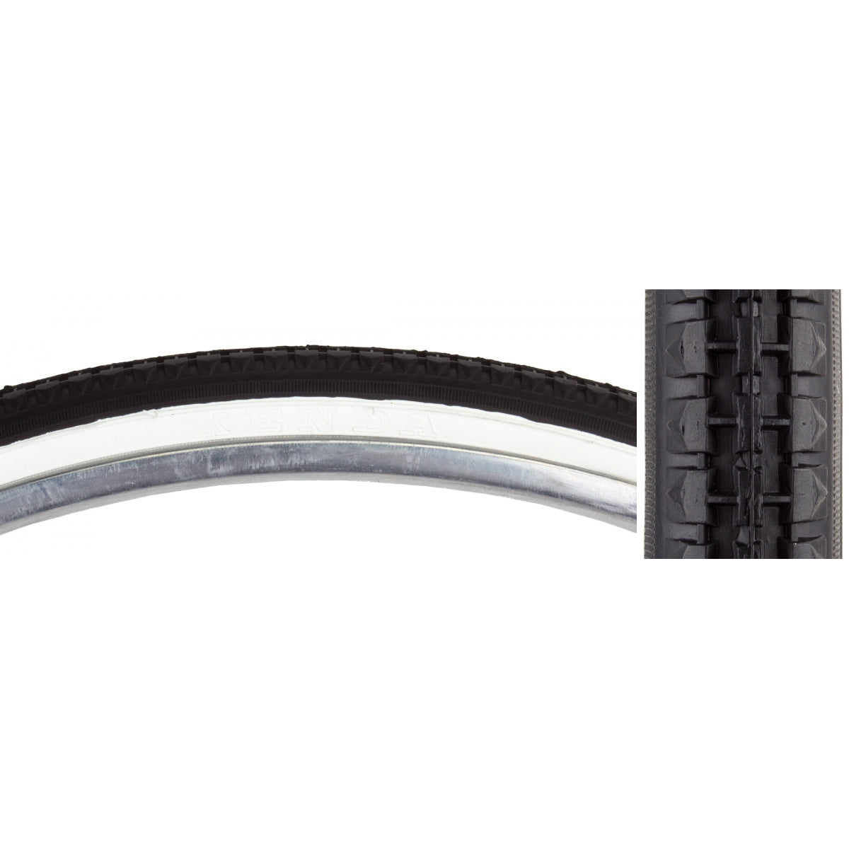SUNLITE TIRE SUNLT 26x1-3/8 BK/WH STREET K103 WIRE - SUNLITE