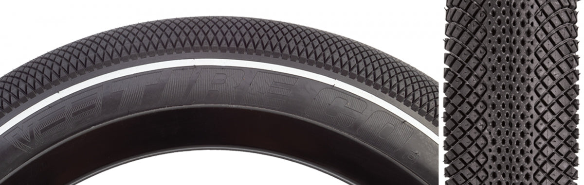 SUNLITE TIRE SUNLT 26x3.5 BK/BK WIRE WH-STRIPE BAJA - SUNLITE