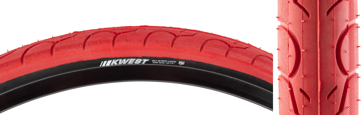 KENDA TIRE KEN KWEST 26x1.5 RD/BSK 100lb K193 WIRE - KENDA
