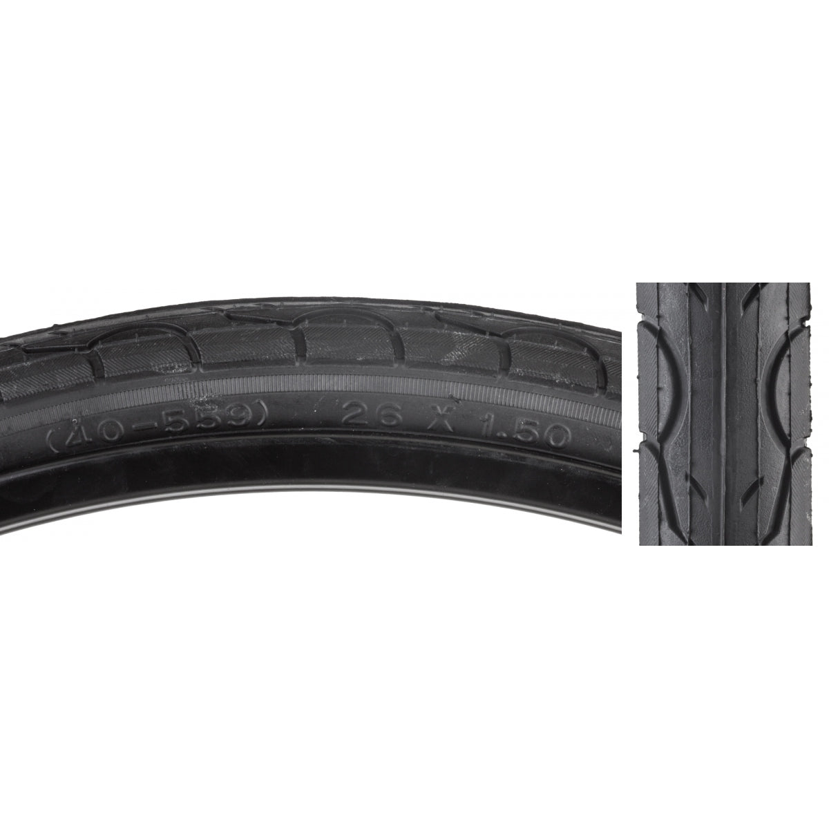 SUNLITE TIRE SUNLT 26x1.5 BK/BK KWEST 60lbK193 WIRE - SUNLITE