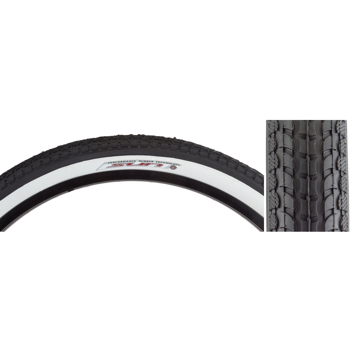 SUNLITE TIRE SUNLT 24x2.125 BK/WH CRUISER K927w/SUNLOGO WIRE - SUNLITE