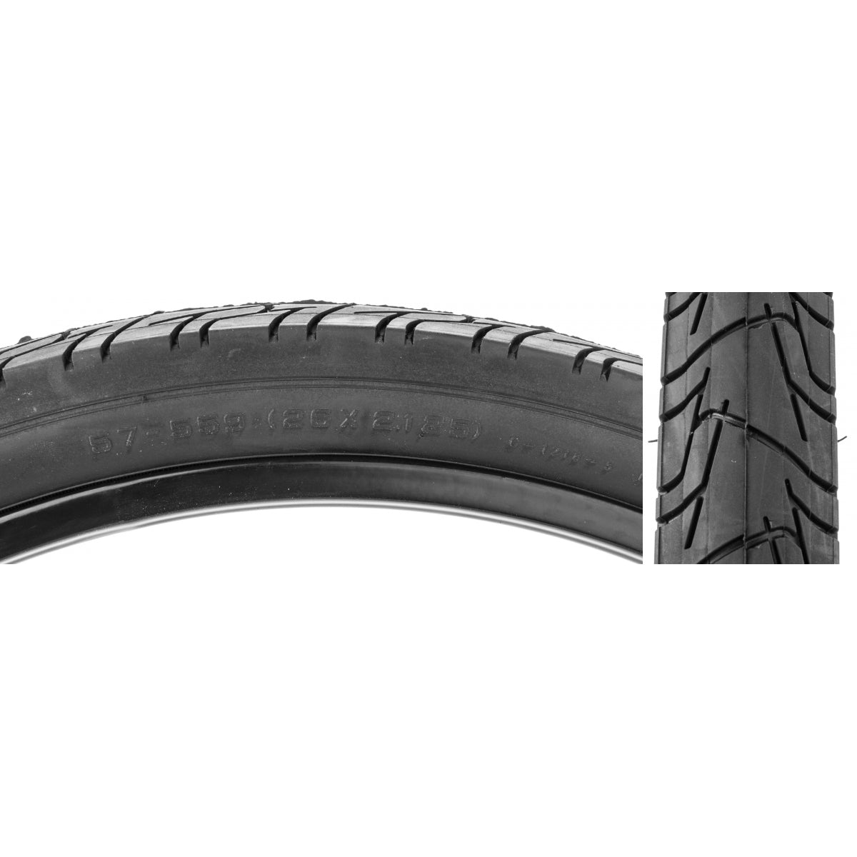 SUNLITE TIRE SUNLT 26x2.125 CST1218 BK/Black CITY WIRE - SUNLITE