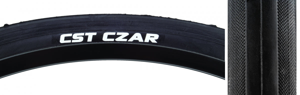 CST PREMIUM TIRE CSTP CZAR 650Cx23 BK/BK 120lb WIRE - CST PREMIUM