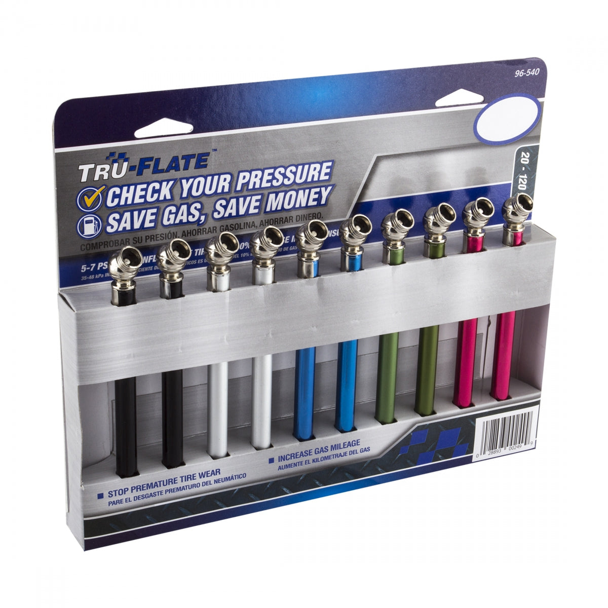 SYRACUSE TOOL TIRE GAUGE TRUFLATE PENCIL DISPLAY CARD OF 10 - SYRACUSE