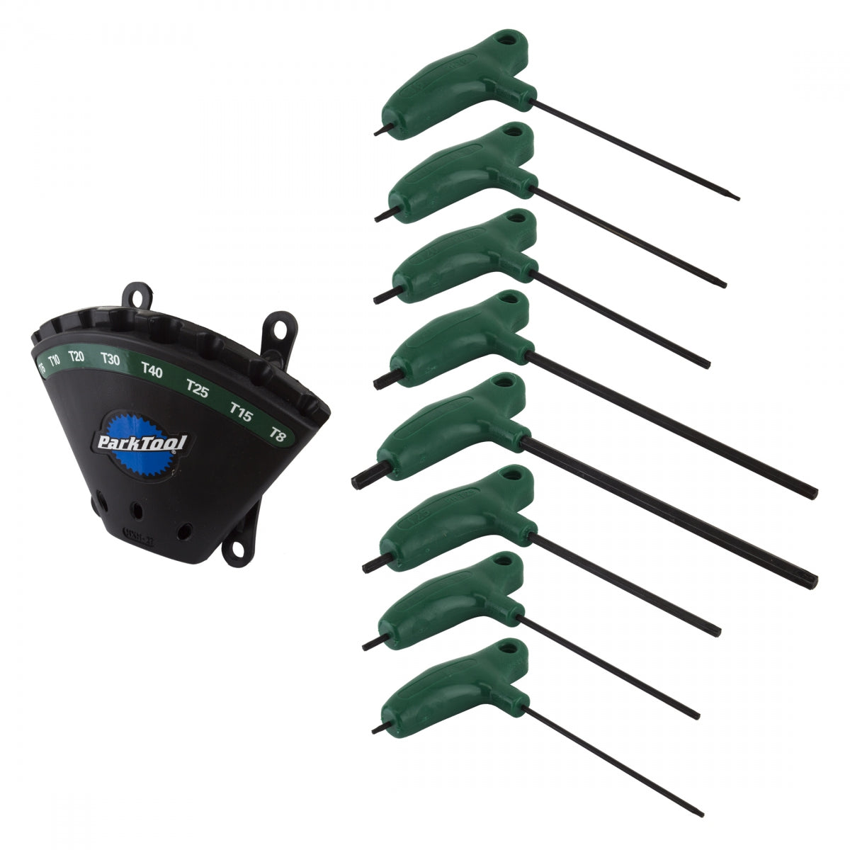 PARK TOOL TOOL TORX WRENCH PARK PH-T1.2 P-HANDLE 8pc SET w/HOLDER - PARK TOOL