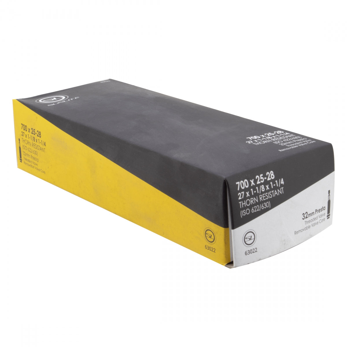 SUNLITE TUBE SUNLT THORN RES 700x25-28 PV32/THRD/RC (27x1-1/8-1-1/4) FFW28mm - SUNLITE