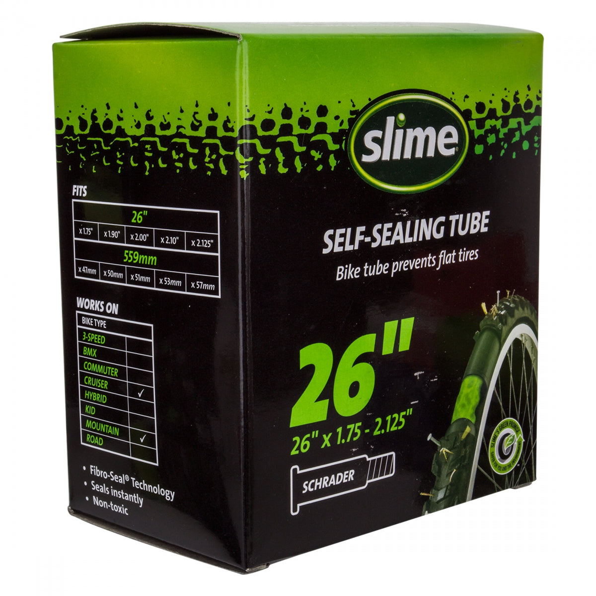 SLIME TUBE SLIME 26x1.75-2.125-SV - SLIME