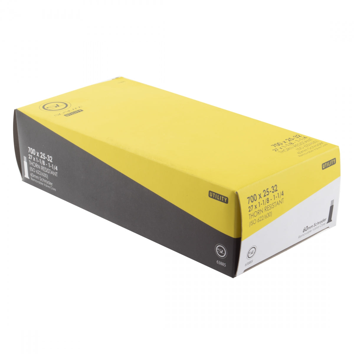 SUNLITE TUBE SUNLT UTILIT THORN RES 700x25-32 27x1-1/8-1-1/4 SV60 FFW25mm - SUNLITE