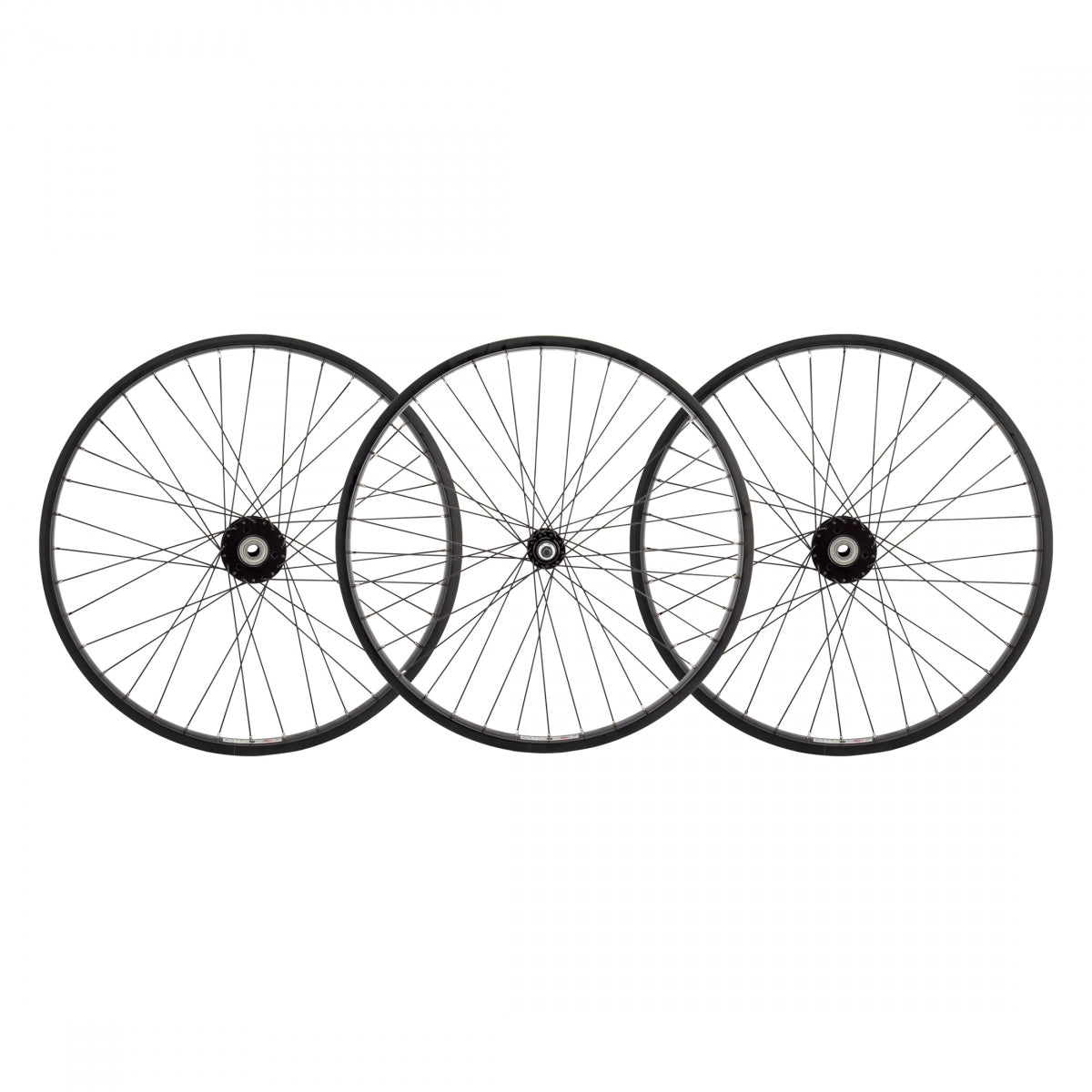 WHEEL MASTER WHL SET 24x1.75 507x25 ALY BK 36 TRIKE 15mm w/BEARINGS DTI2.0BK SIL NIP - WHEEL MASTER