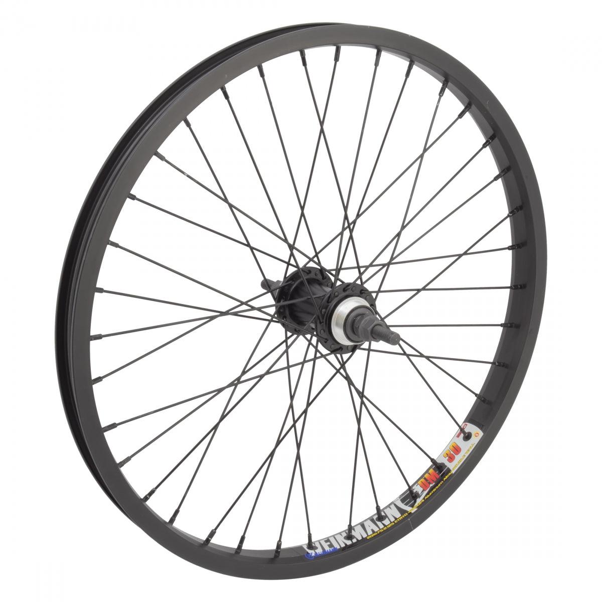 WHEEL MASTER WHL Rear 20x1.75 406x24 WEI DM30 BK 36 ALY FW 1sp FF 3/8 BK 110mm 14gBK - WHEEL MASTER