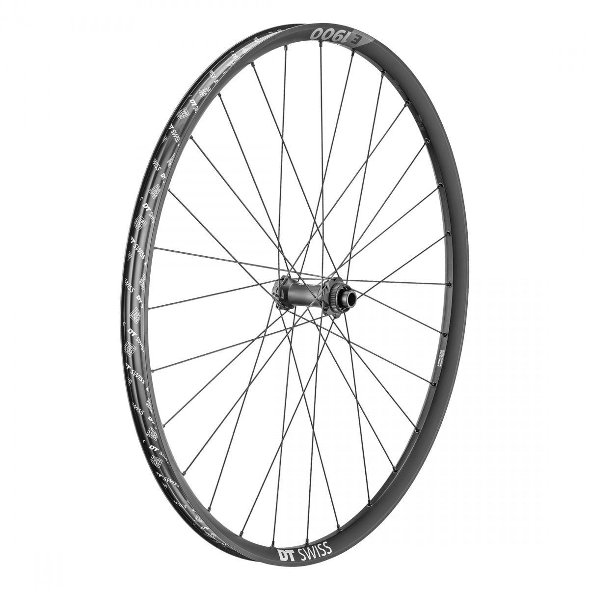 DT SWISS WHL Front DT 27.5 584x30 E1900 SPLINE 110x15mmTA CL TBLS w/TAPE & VALVE - DT SWISS