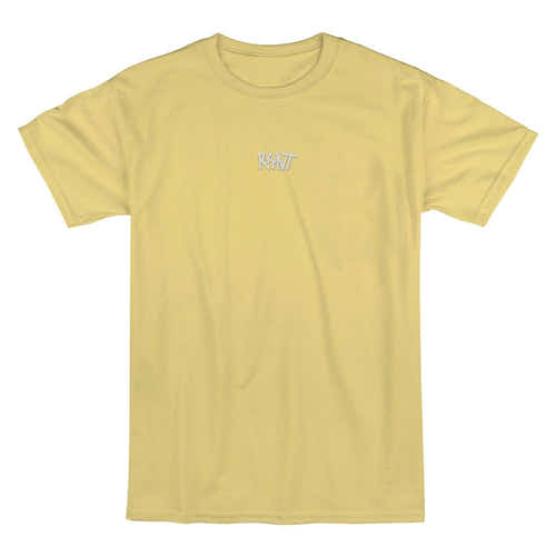 Rant Embroidered Logo T-shirt - Yellow Haze available at 5150bmx.com