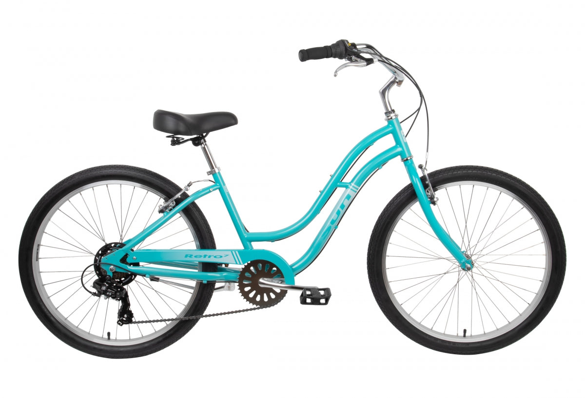 SUN BICYCLES BIKE SUN RETRO STL L16 7S AQUA - SUN BICYCLES