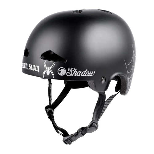 Shadow X Burn Slow Featherweight In-Mold Helmet - Matte Black available at 5150bmx.com