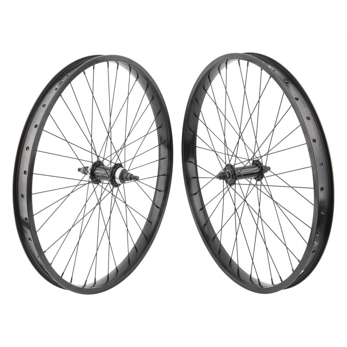 SE BIKES WHL PR 24x1.75 507x32 SE BIKES SO CAL FLYER(21) BK NMSW 36 1s FF LOOSE 3/8 BK 110mm 14gBK - SE BIKES
