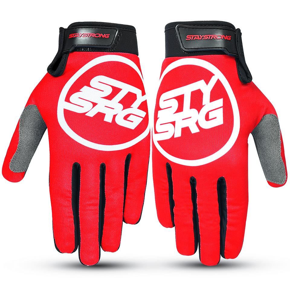 Stay Strong Staple 3 Gloves - Red available at 5150bmx.com