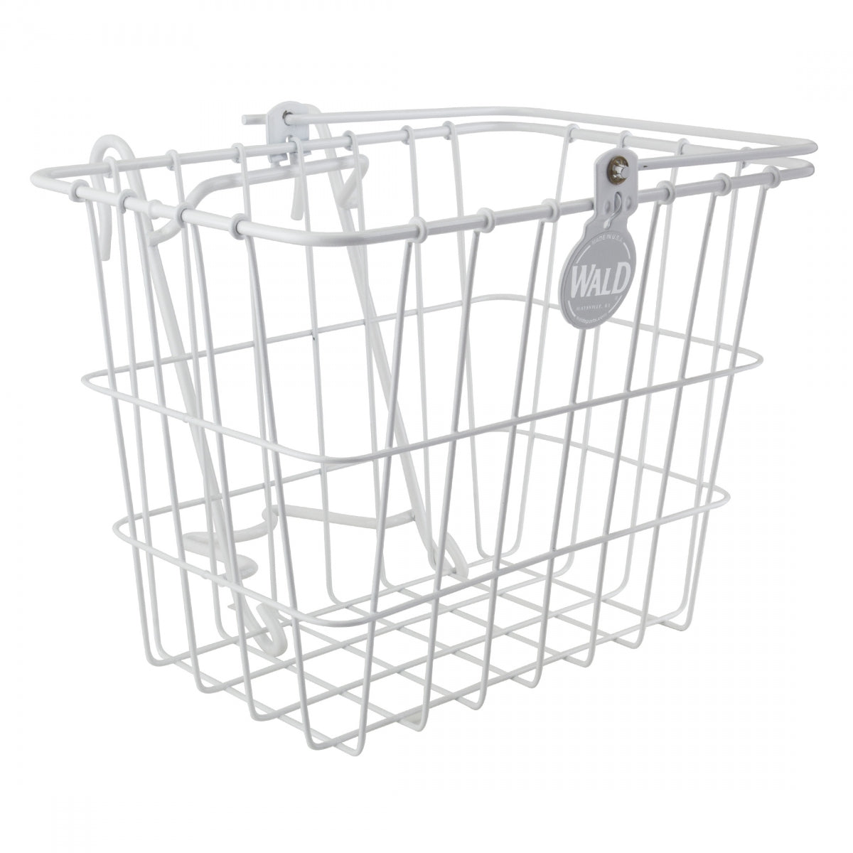 WALD PRODUCTS BASKET WALD 114 LIFront-OFF 11.75x8x9 WHTW/BRCKT - WALD PRODUCTS