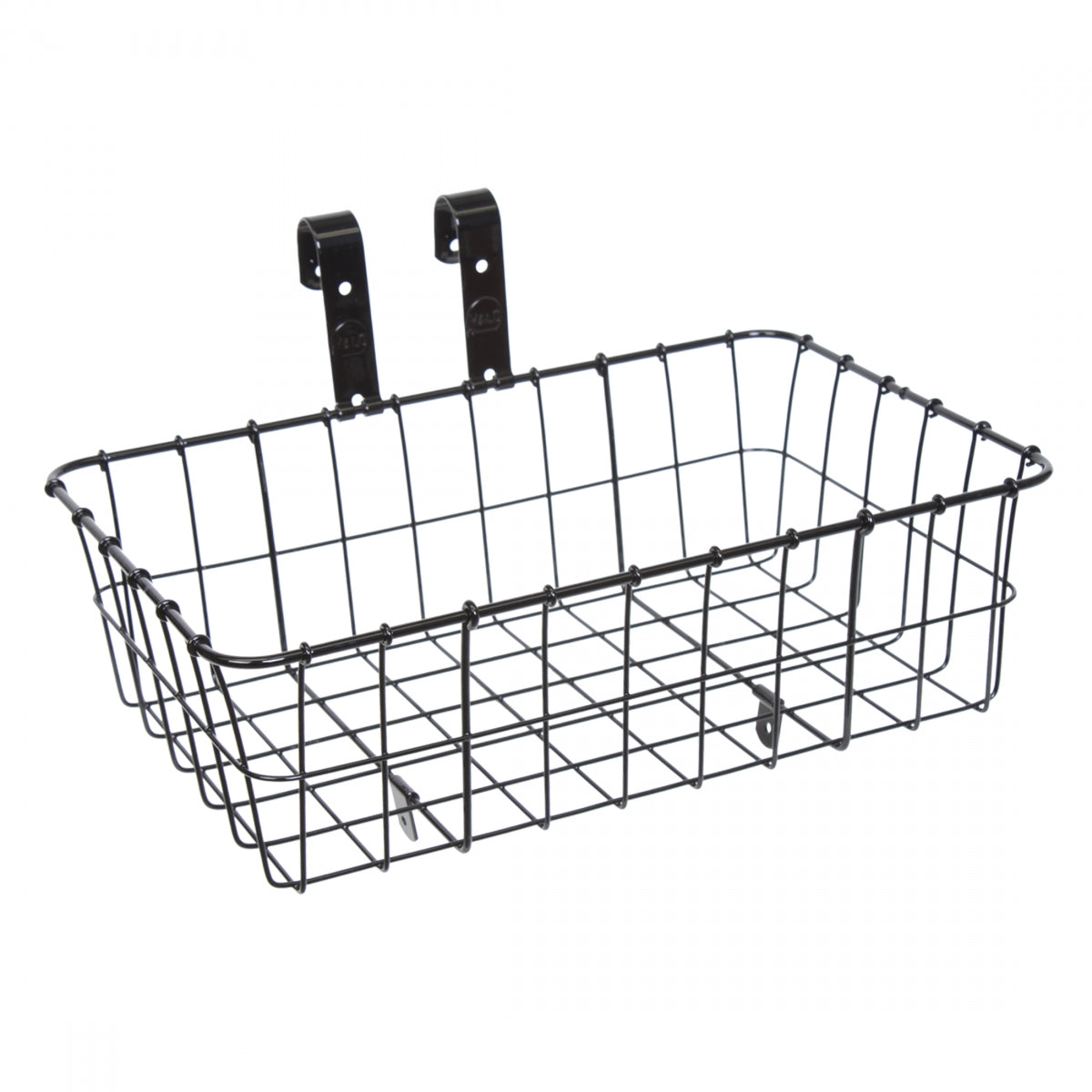 WALD PRODUCTS BASKET WALD 137 STD SMALL-15x10x5 Black W/BRACES&HRDWR - WALD PRODUCTS