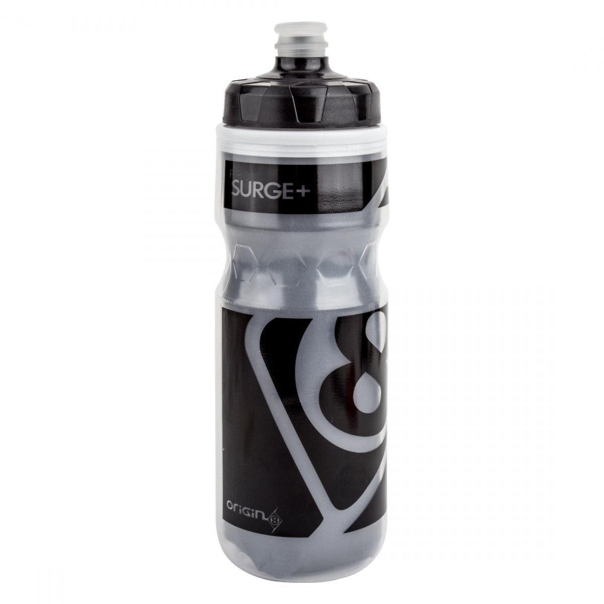 ORIGIN8 BOTTLE OR8 600cc INSULATED CLR/Black HIGH FLOW VALVE - ORIGIN8
