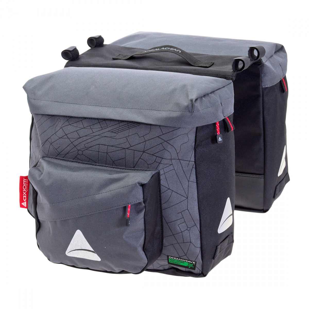 AXIOM BAG AXIOM PANNIER SEYMOUR O-WEAVE TWIN P25 GY/BK - AXIOM